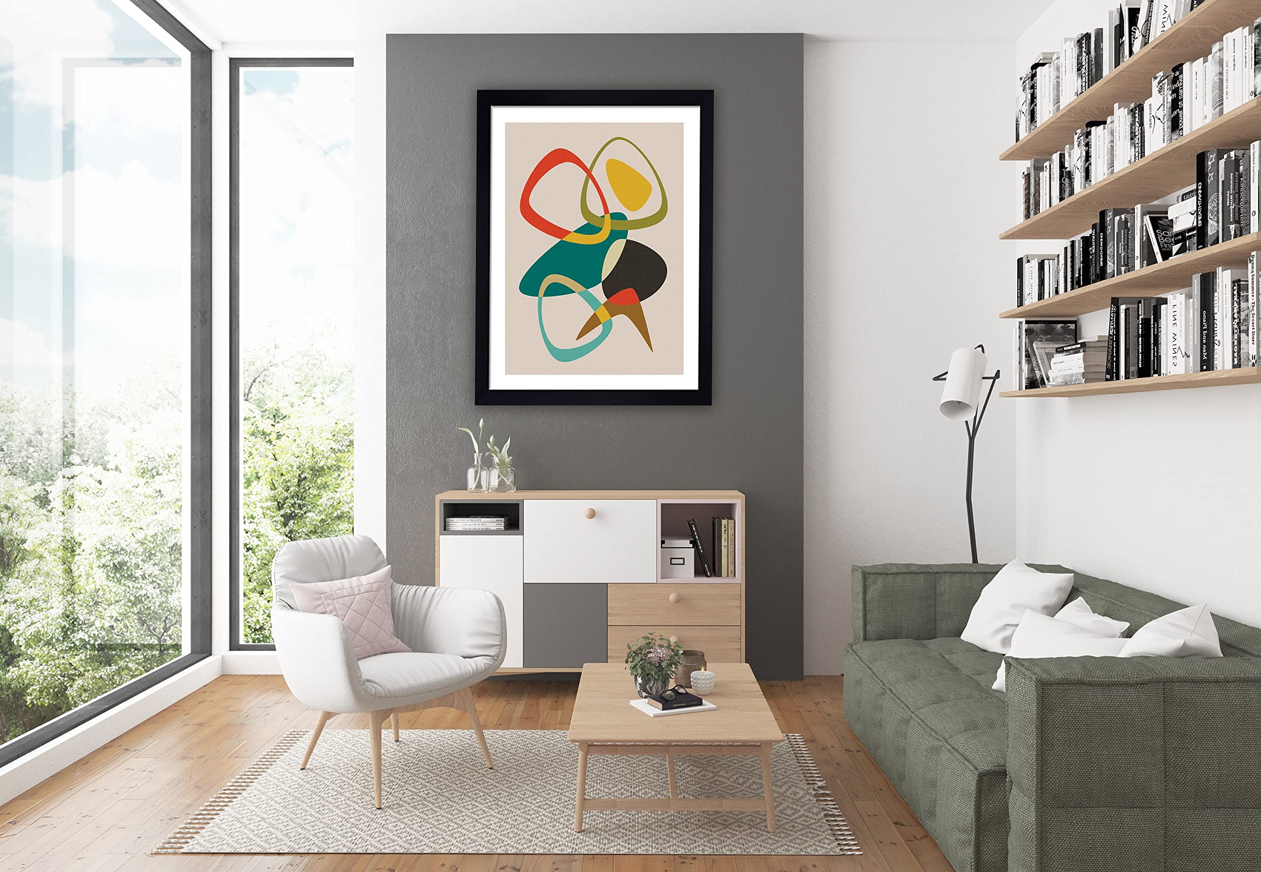 Amazon.com: Mid Century Print, Mid Century Modern Wall Art, Decor